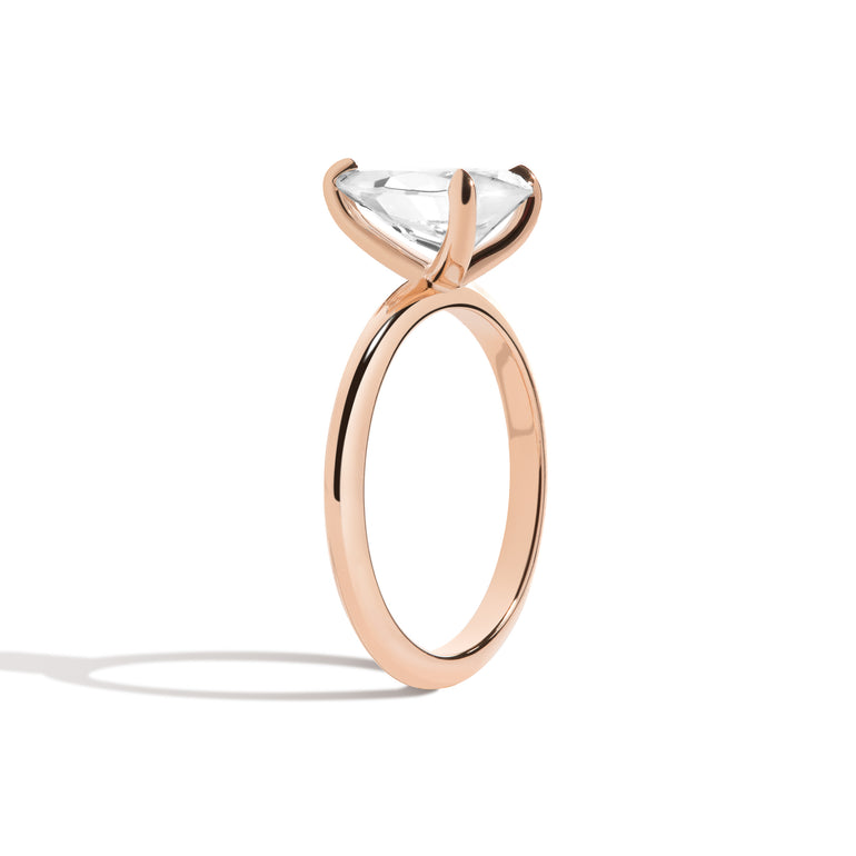Shahla Karimi Shahla's Signature Pear Railless Pear Engagement Ring 14K Rose ]Gold