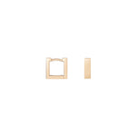 Shahla Karimi Square Huggies 14K Yellow Gold
