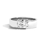 Shahla Karimi Jewelry East-West Lucky Offset Ring 14K White Gold or Platinum