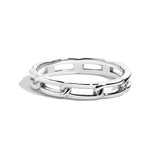 Shahla Karimi Jewelry Chain Link Ring No.2 14K White Gold