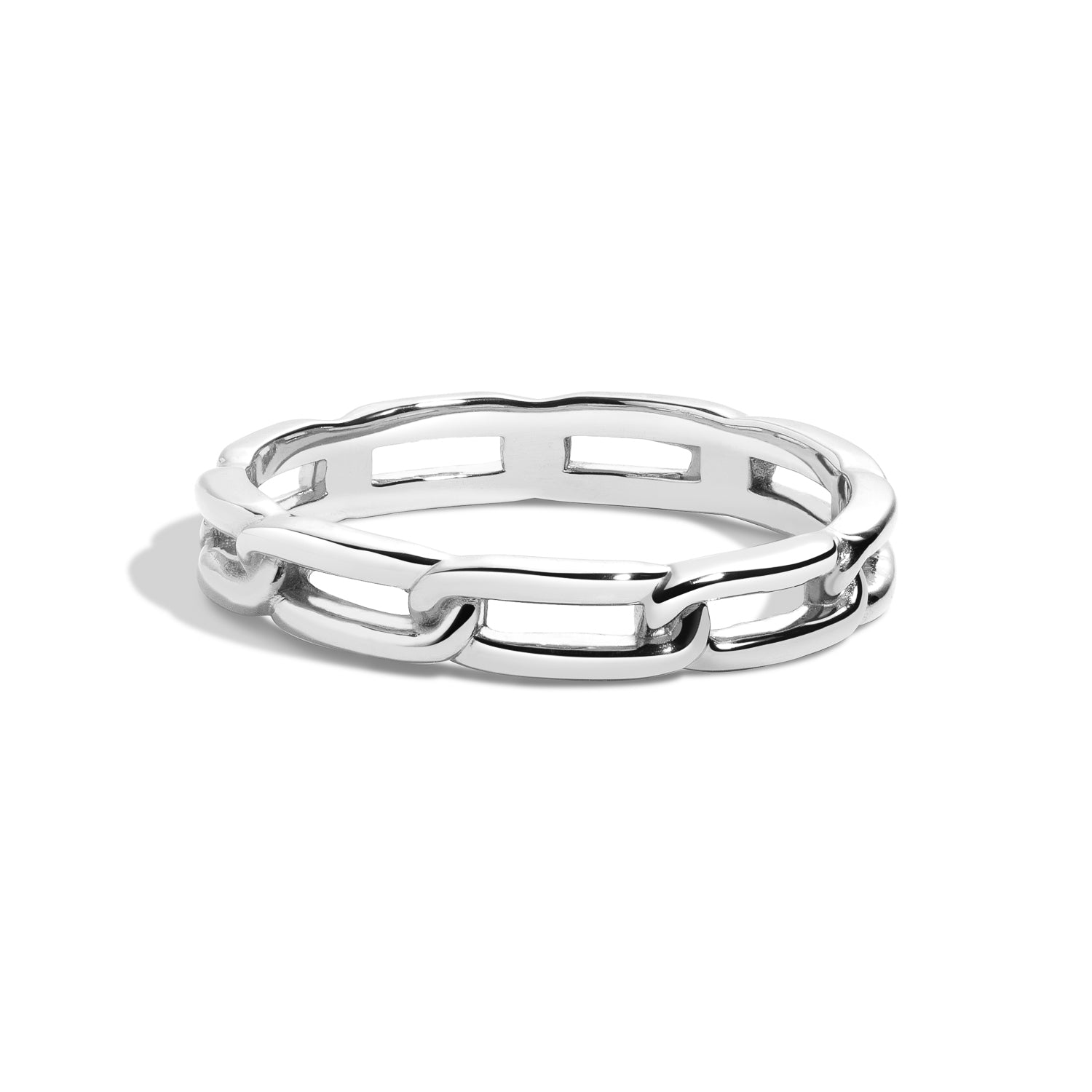 Shahla Karimi Jewelry Chain Link Ring No.2 14K White Gold