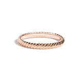Shahla Karimi Jewelry Twisted Rope Band 14K Rose Gold