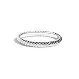 Shahla Karimi Jewelry Twisted Rope Band 14K White Gold