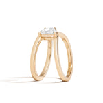 Shahla Karimi Zaha Wrap Ring With Half-Moon 14K Yellow Gold