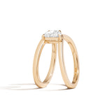 Shahla Karimi Zaha Wrap Ring With Half-Moon 14K Yellow Gold