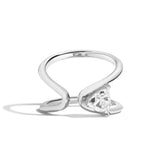 Shahla Karimi Zaha Wrap Ring With Triangle 14K White Gold