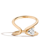 Shahla Karimi Zaha Wrap Ring With Triangle 14K Yellow Gold