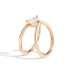 Shahla Karimi Zaha Wrap Ring With Triangle 14K Yellow Gold