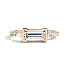Shahla Karimi Jewelry East-West Baguette Ring in 14/18K Yellow Gold