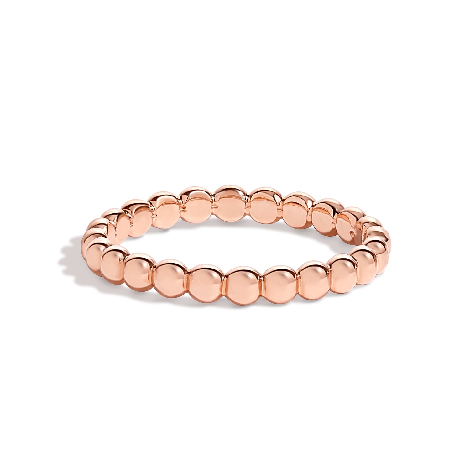 Shahla Karimi Jewelry Beaded Band in 14K Rose Gold