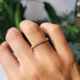 Shahla Karimi Jewelry 2.5mm Grooved Band 14K Yellow Gold on Body