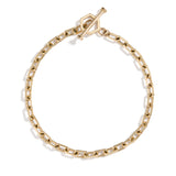 Shahla Karimi 4mm Toggle Charm Chain Bracelet 6.5" 14K Yellow Gold
