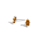 Shahla Karimi Citrine Emerald-Cut Studs 14K White Gold