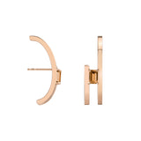 Shahla Karimi Citrine Zaha Double Arc Earrings 14K Rose Gold