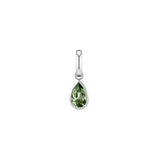 Shahla Karimi Green Sapphire Pear Charm 14K White Gold