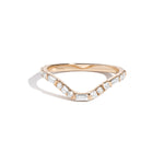 Shahla Karimi Jewelry Perfect curved Demi Band 14/18K Yellow Gold 