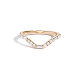 Shahla Karimi Jewelry Perfect curved Demi Band 14/18K Yellow Gold 