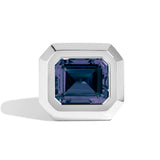 Shahla Karimi Jewelry Super Bowl Ring Alexandrite 14K White Gold or Platinum Front